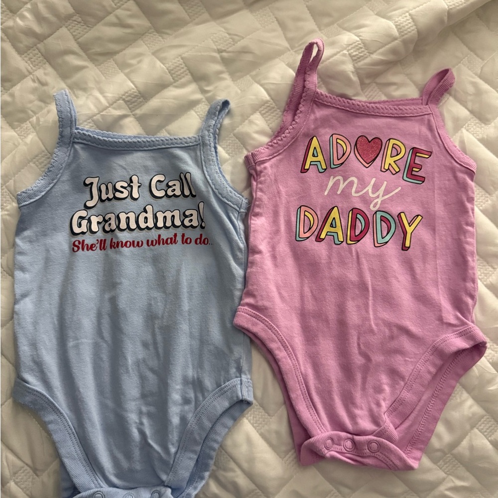 Charming Kids Bodysuit Set - Blue and Pink set 2 Pieces